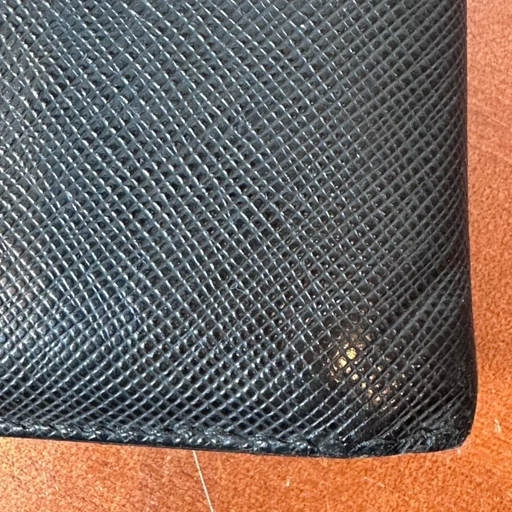 Prada Black Saffiano Leather Men's  Wallet